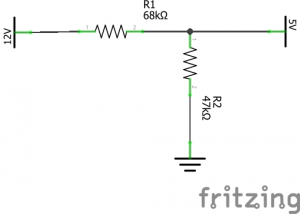 Voltage divider with very high resistance